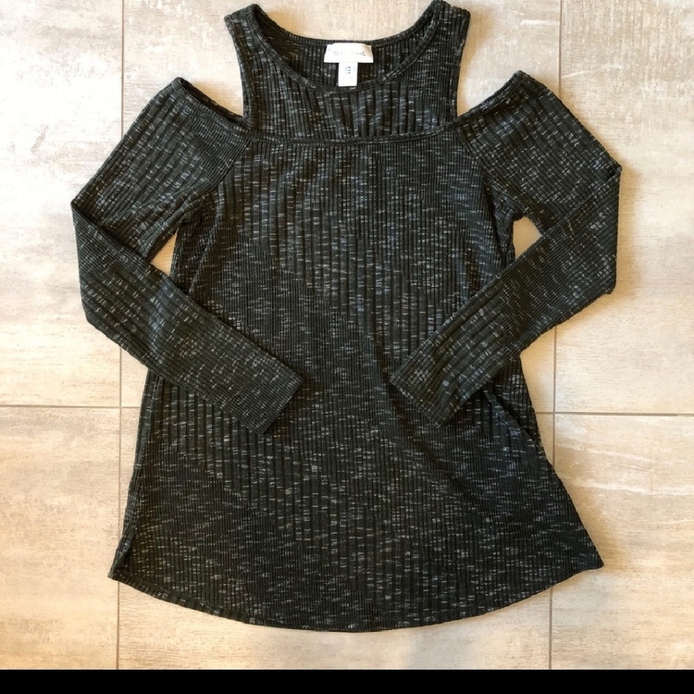 Motherhood maternity Cold Shoulder Olive Sweater